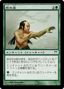 [240]【JP】【FOIL】蛇の皮/Serpent Skin【CHK】[C][緑]