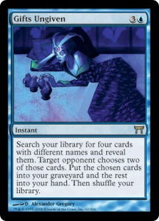 [062]【EN】【FOIL】けちな贈り物/Gifts Ungiven【CHK】[R][青]