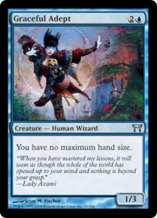 [063]【EN】【FOIL】優雅な達人/Graceful Adept【CHK】[U][青]