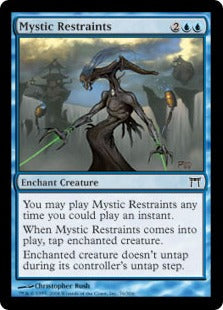 [076]【EN】【FOIL】秘教の抑制/Mystic Restraints【CHK】[C][青]