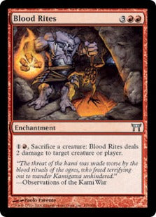 [159]【EN】【FOIL】血の儀式/Blood Rites【CHK】[U][赤]