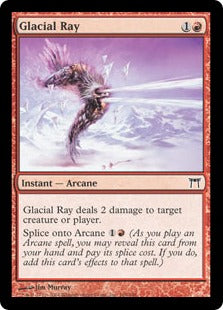 [168]【EN】【FOIL】氷河の光線/Glacial Ray【CHK】[C][赤]