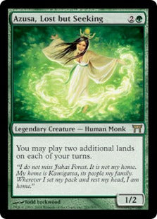 [201]【EN】【FOIL】迷える探求者、梓/Azusa, Lost but Seeking【CHK】[R][緑]