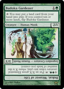 [202]【EN】【FOIL】武道家の庭師/Budoka Gardener【CHK】[R][緑]