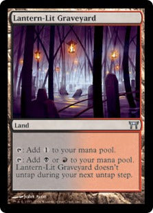 [278]【EN】【FOIL】灯籠の灯る墓地/Lantern-Lit Graveyard【CHK】[U][土地]