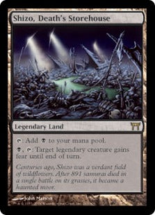 [283]【EN】【FOIL】死の溜まる地、死蔵/Shizo, Death's Storehouse【CHK】[R][土地]