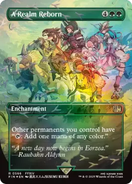 [566]【EN】【チョコボトラックFOIL】■ボーダーレス■新生エオルゼア/A Realm Reborn【FIN】[R][緑]