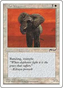 [013]【JP】ウォー・エレファント/War Elephant【CHRBB】[C][白]
