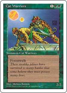 [058]【JP】猫族の戦士/Cat Warriors【CHRBB】[C][緑]
