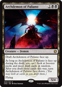[039]【EN】パリアノの大悪魔/Archdemon of Paliano【CN2】[R][黒]