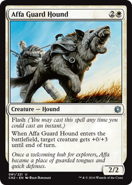 [081]【EN】【FOIL】アーファの番犬/Affa Guard Hound【CN2】[U][白]