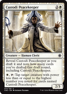 [014]【EN】【FOIL】カストーディの平和の番人/Custodi Peacekeeper【CN2】[C][白]