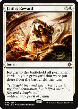 [084]【EN】【FOIL】信仰の見返り/Faith's Reward【CN2】[R][白]