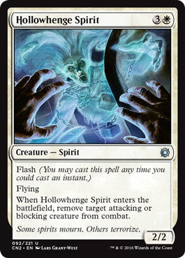 [092]【EN】【FOIL】ホロウヘンジの霊魂/Hollowhenge Spirit【CN2】[U][白]