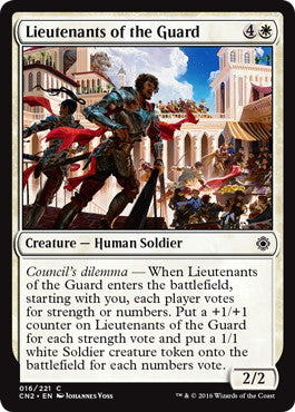 [016]【EN】【FOIL】護衛隊の副官/Lieutenants of the Guard【CN2】[C][白]