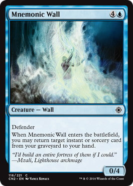 [222]【EN】【FOIL】記憶の壁/Mnemonic Wall【CN2】[C][青]