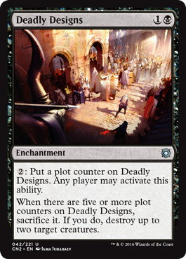[042]【EN】【FOIL】命取りの企て/Deadly Designs【CN2】[U][黒]