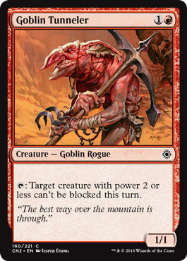 [160]【EN】【FOIL】ゴブリンのトンネル掘り/Goblin Tunneler【CN2】[C][赤]