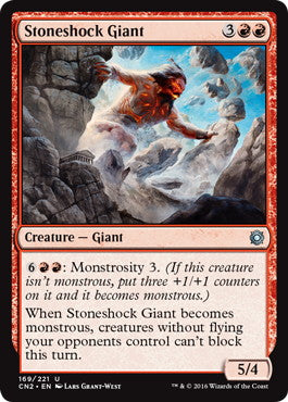 [169]【EN】【FOIL】石殴りの巨人/Stoneshock Giant【CN2】[U][赤]