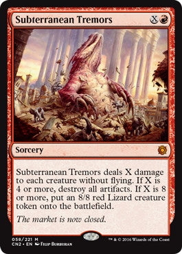 [058]【EN】【FOIL】地底の揺れ/Subterranean Tremors【CN2】[M][赤]