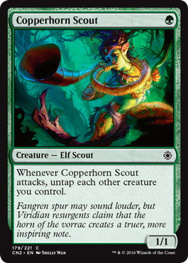 [179]【EN】【FOIL】銅角笛の斥候/Copperhorn Scout【CN2】[C][緑]