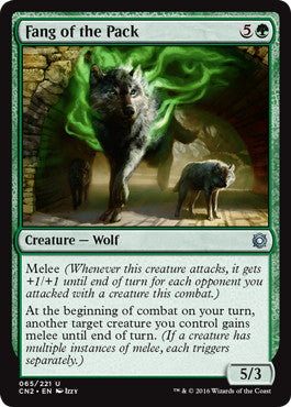 [065]【EN】【FOIL】群れの牙/Fang of the Pack【CN2】[U][緑]