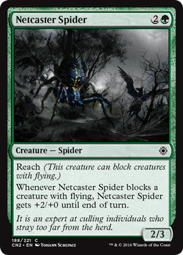 [188]【EN】【FOIL】網投げ蜘蛛/Netcaster Spider【CN2】[C][緑]