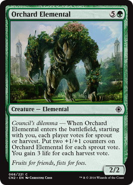 [068]【EN】【FOIL】果樹園の精霊/Orchard Elemental【CN2】[C][緑]