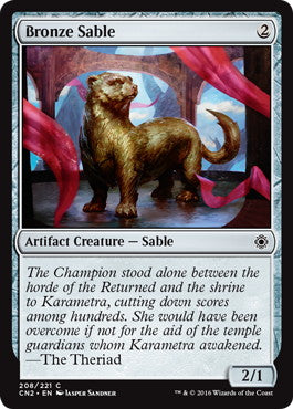 [208]【EN】【FOIL】青銅の黒貂/Bronze Sable【CN2】[C][茶]