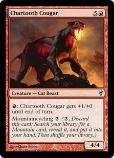 [139]【EN】黒焦げ牙のクーガー/Chartooth Cougar【CNS】[C][赤]