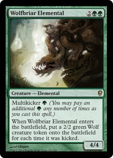 [182]【EN】狼茨の精霊/Wolfbriar Elemental【CNS】[R][緑]