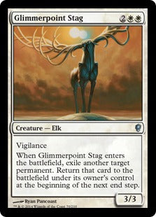 [070]【EN】【FOIL】微光角の鹿/Glimmerpoint Stag【CNS】[U][白]