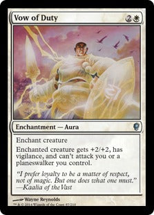 [087]【EN】【FOIL】義務の誓約/Vow of Duty【CNS】[U][白]