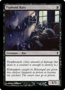 [130]【EN】【FOIL】チフス鼠/Typhoid Rats【CNS】[C][黒]