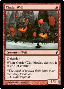 [140]【EN】【FOIL】燃えがらの壁/Cinder Wall【CNS】[C][赤]