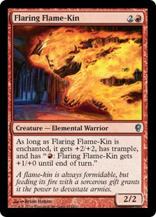 [142]【EN】【FOIL】燃えたぎる炎の血族/Flaring Flame-Kin【CNS】[U][赤]