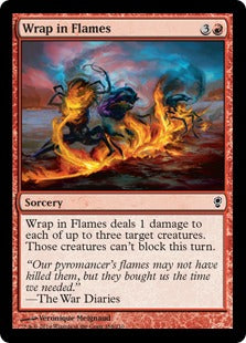 [158]【EN】【FOIL】炎の覆い/Wrap in Flames【CNS】[C][赤]