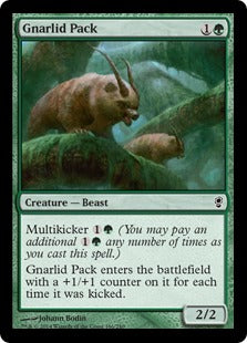 [166]【EN】【FOIL】ナーリッドの群れ/Gnarlid Pack【CNS】[C][緑]