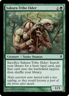[177]【EN】【FOIL】桜族の長老/Sakura-Tribe Elder【CNS】[C][緑]