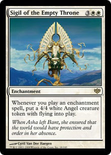[018]【EN】【FOIL】空位の玉座の印章/Sigil of the Empty Throne【CON】[R][白]
