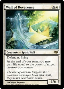 [020]【EN】【FOIL】崇敬の壁/Wall of Reverence【CON】[R][白]