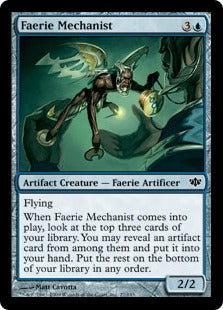 [027]【EN】フェアリーの機械論者/Faerie Mechanist【CON】[C][青]