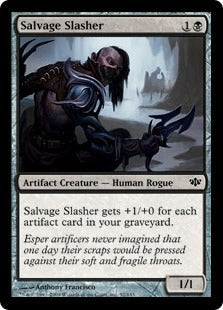 [052]【EN】回収する斬鬼/Salvage Slasher【CON】[C][黒]