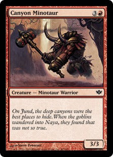 [060]【EN】【FOIL】峡谷のミノタウルス/Canyon Minotaur【CON】[C][赤]