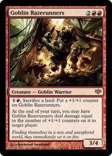 [064]【EN】【FOIL】ゴブリンの壊し走り/Goblin Razerunners【CON】[R][赤]