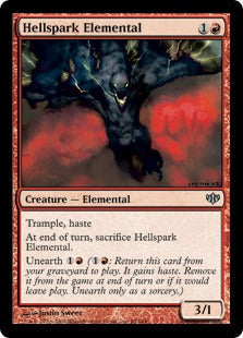[065]【EN】地獄火花の精霊/Hellspark Elemental【CON】[U][赤]
