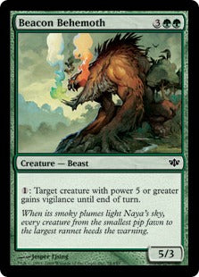 [078]【EN】【FOIL】標のビヒモス/Beacon Behemoth【CON】[C][緑]