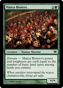 [084]【EN】【FOIL】マトカの暴動者/Matca Rioters【CON】[C][緑]