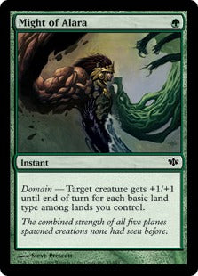 [085]【EN】【FOIL】アラーラの力/Might of Alara【CON】[C][緑]