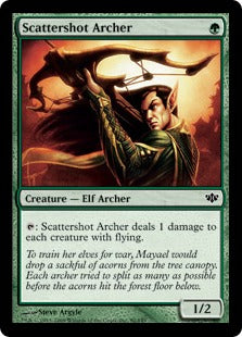 [090]【EN】【FOIL】散弾の射手/Scattershot Archer【CON】[C][緑]